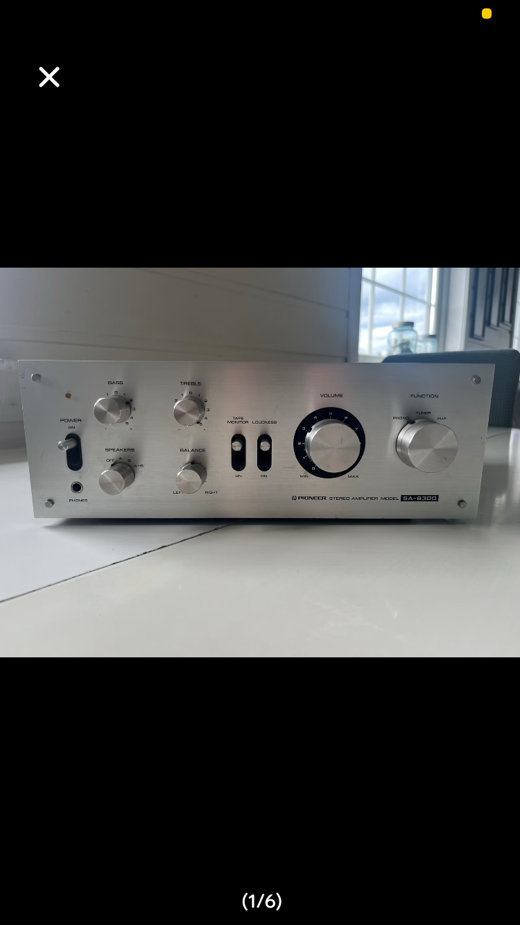 Ønsker frakt Pioneer SA 6300 forsterker