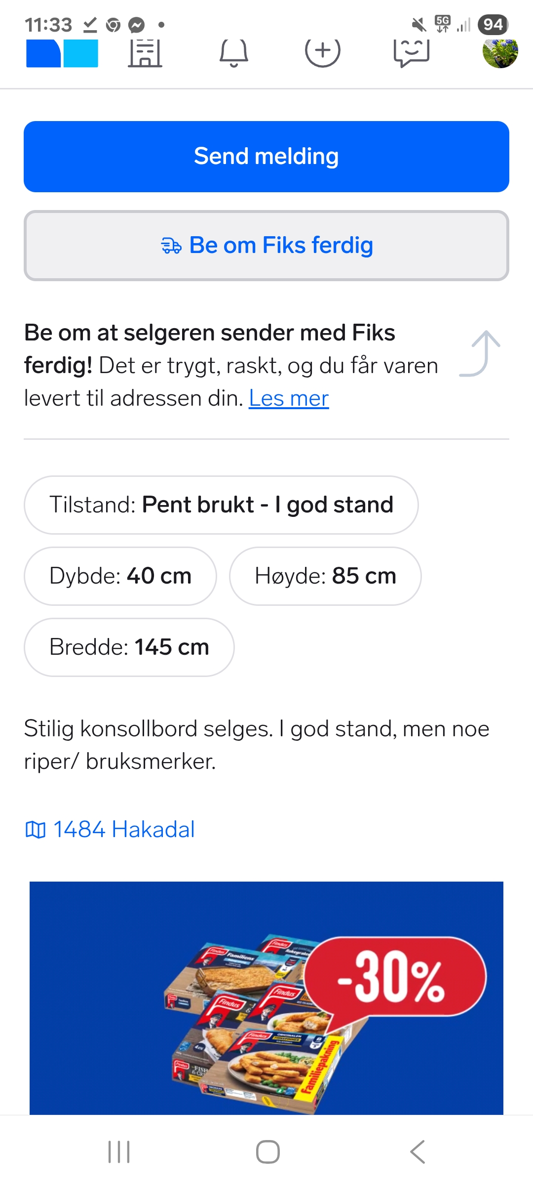 Konsollbord