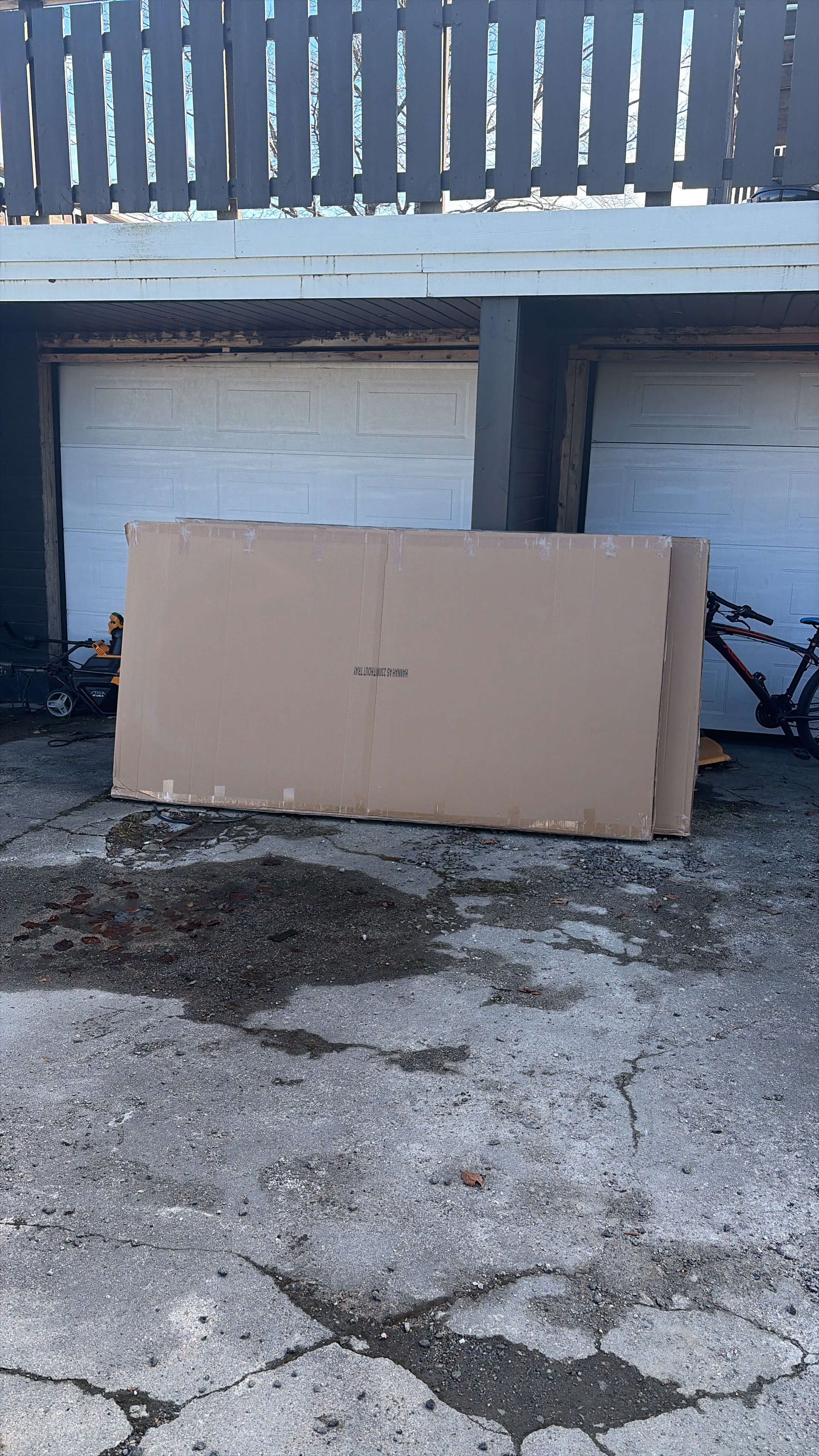 Oppdrag: 2 x Flatpakker  250x120 cm, ca 35-40kg