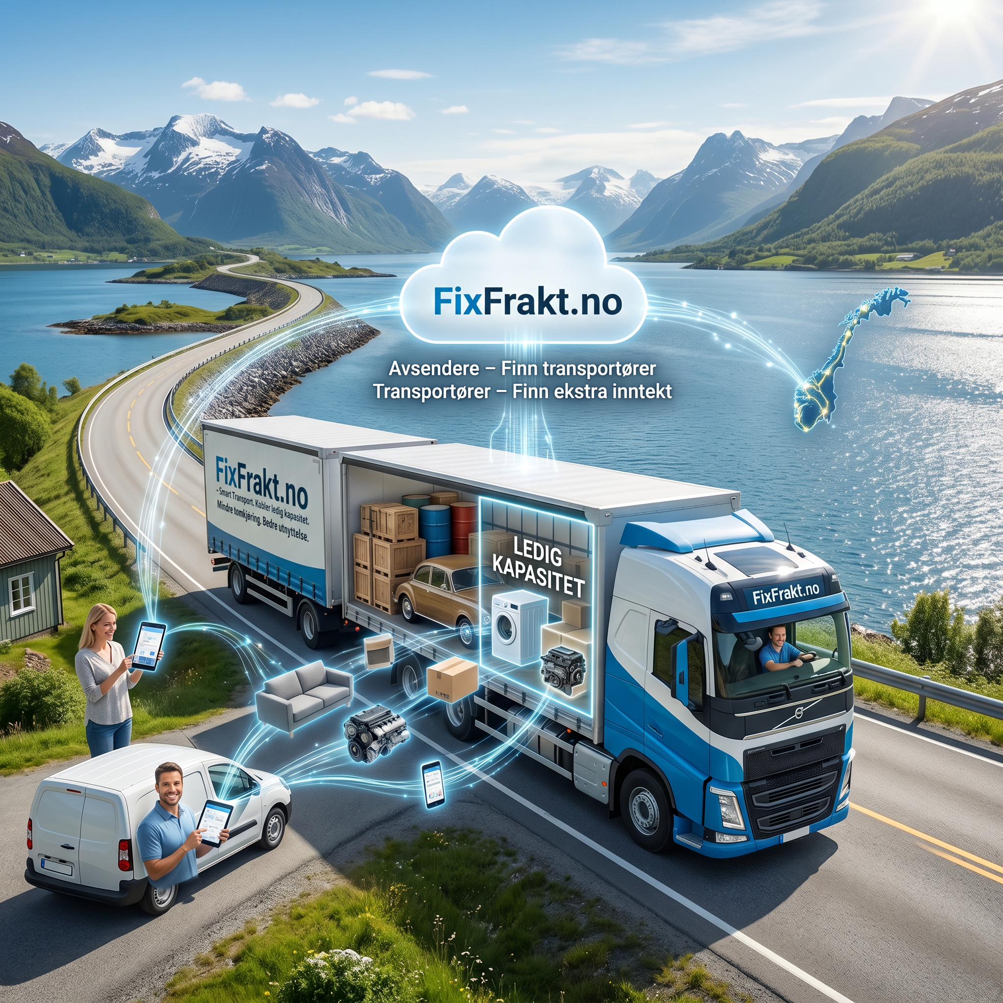 Billigere transport med ledig kapasitet på veien