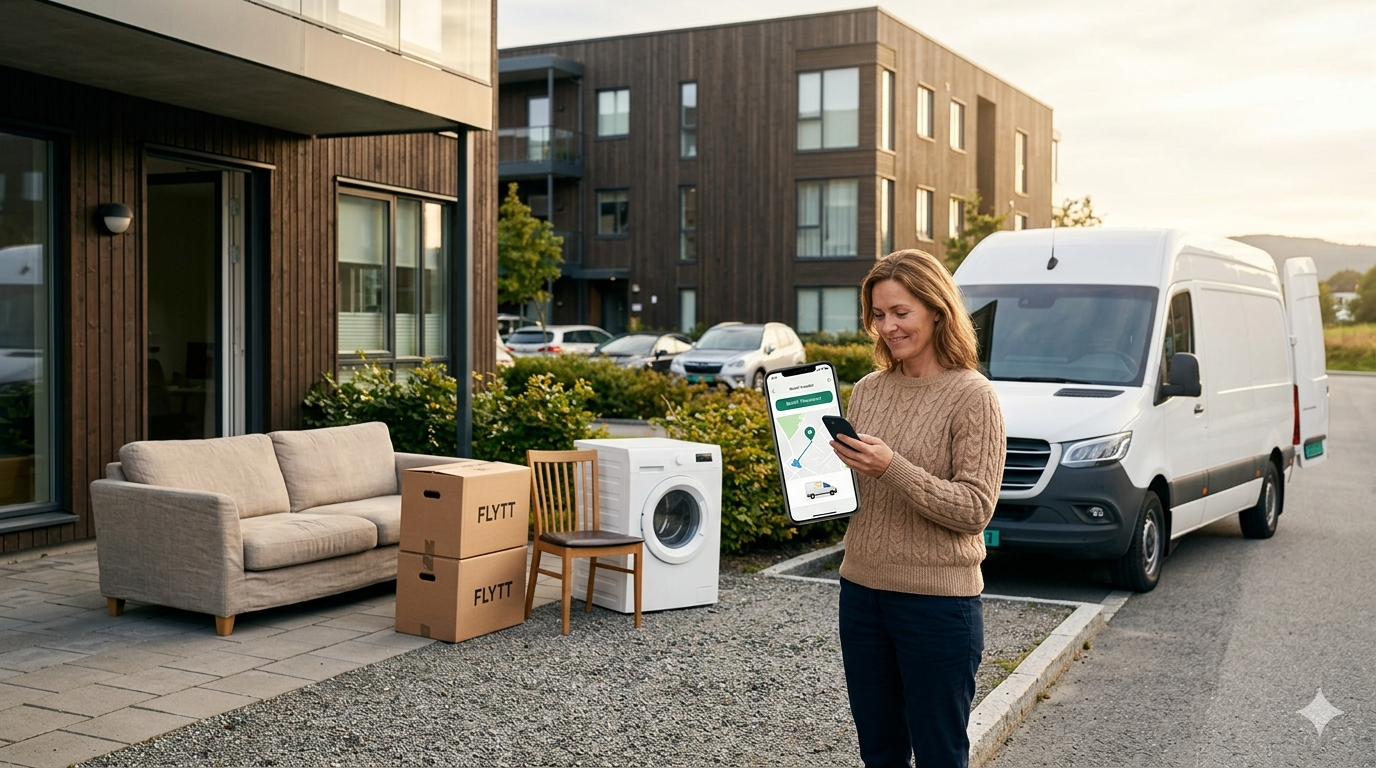 Flytte noen få ting? Slik finner du enkel transport uten full flyttebil